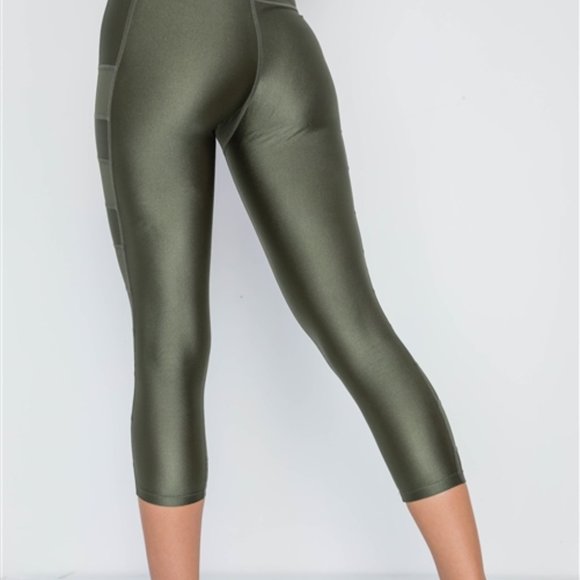 Forever 21 Capri High Rise Athletic Leggings With Phone Pocket - Picture 5 of 7